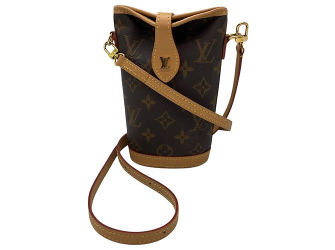 Louis Vuitton Fold Me Pouch Handtasche aus braunem Monogram Canvas - Ansicht 2