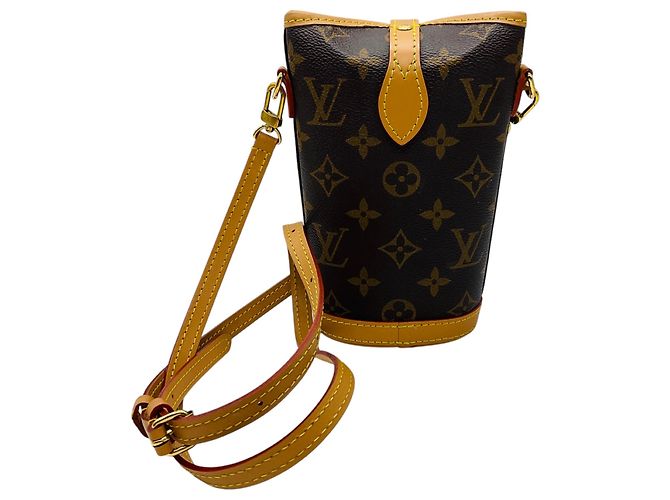Louis Vuitton Fold Me Pouch Handtasche aus braunem Monogram Canvas - Ansicht 4