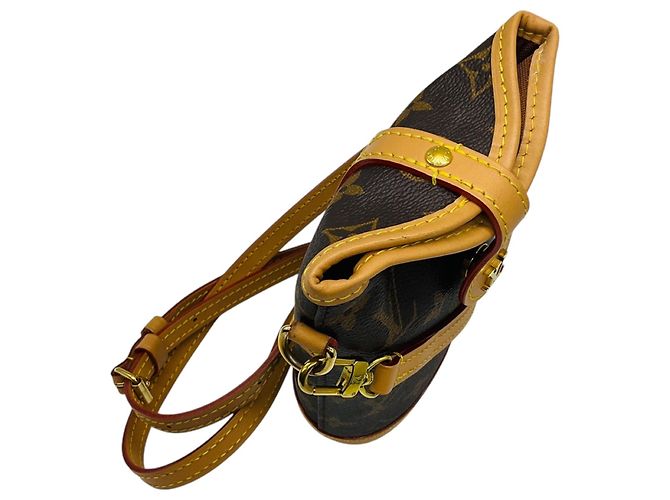 Louis Vuitton Fold Me Pouch Handtasche aus braunem Monogram Canvas - Ansicht 6