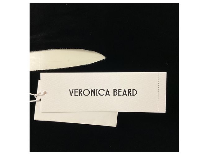 Veronica Beard Tristana Midi-Kleid aus Stretch-Samt in Schwarz - Ansicht 5