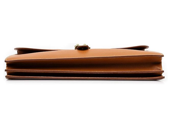 Borsa da Lavoro Hermès Courchevel Sac a Depeches 38 Marrone - vista 3