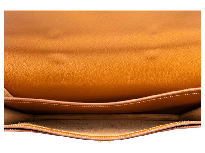 Borsa da Lavoro Hermès Courchevel Sac a Depeches 38 Marrone - vista 4