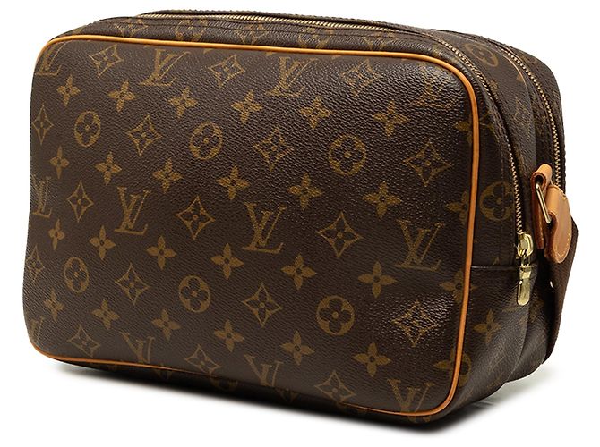 Borsa a tracolla Louis Vuitton Monogram Reporter PM Marrone - vista 2