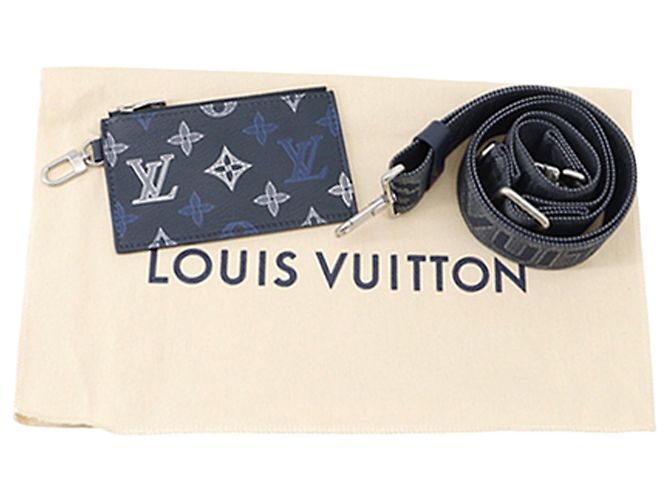 Borsa a tracolla Portafoglio indossabile Gaston Blue Louis Vuitton Monogram Shadow - vista 15