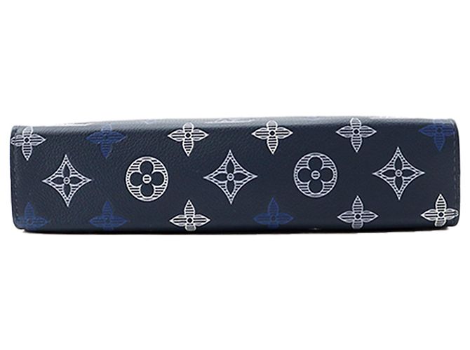 Borsa a tracolla Portafoglio indossabile Gaston Blue Louis Vuitton Monogram Shadow - vista 3