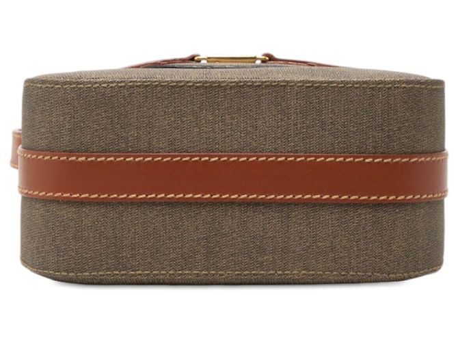 Borsa a tracolla Fendi in tela FF marrone - vista 3