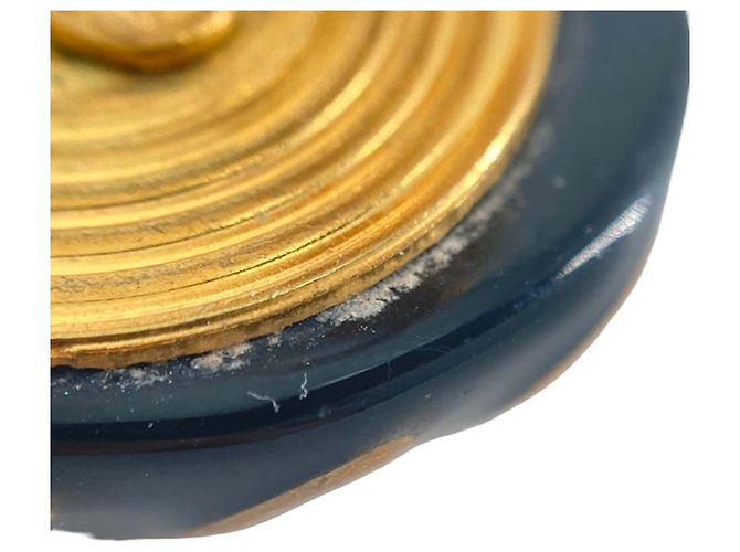 Orecchini a clip Chanel CC in resina nera e placcati oro Nero - vista 8