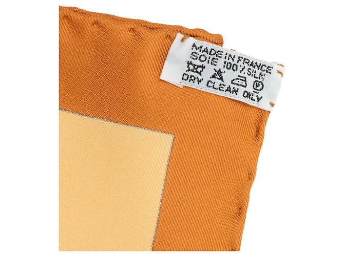 Hermès Pythagore Seidentuch Beige 90 Scarves - Ansicht 2
