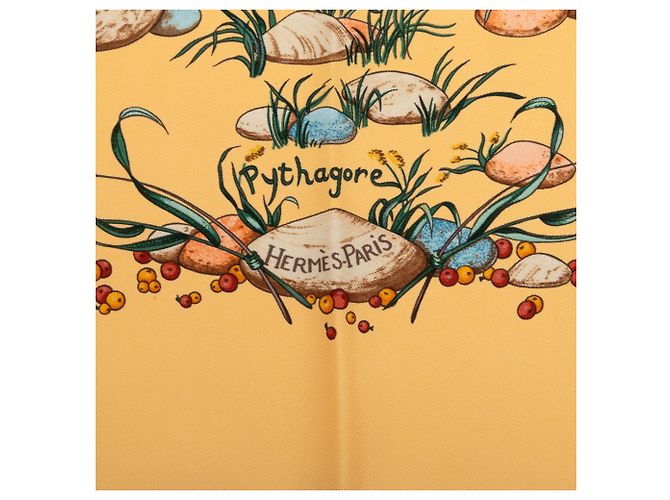 Hermès Pythagore Seidentuch Beige 90 Scarves - Ansicht 4