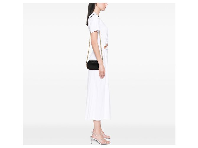 Borsa Camera Chanel nera in vitello trapuntato e grosgrain con bottoni e doppia zip Nero - vista 6
