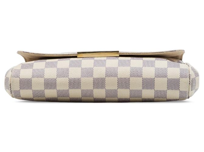 Borsa Louis Vuitton Favorite MM Damier Azur Bianca Bianco - vista 3