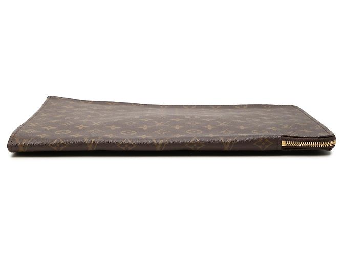 Borsa Business Portfolio Poche Documents Monogram Louis Vuitton Marrone - vista 3