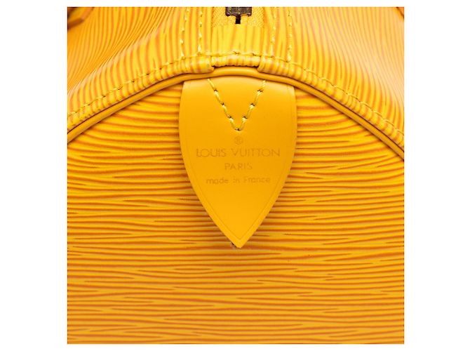 Borsa Boston Louis Vuitton Epi Speedy 25 Gialla Giallo - vista 5