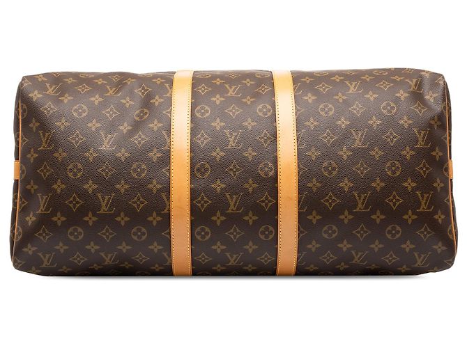 Borsa da viaggio Louis Vuitton Monogram Keepall Bandouliere 55 Marrone - vista 3