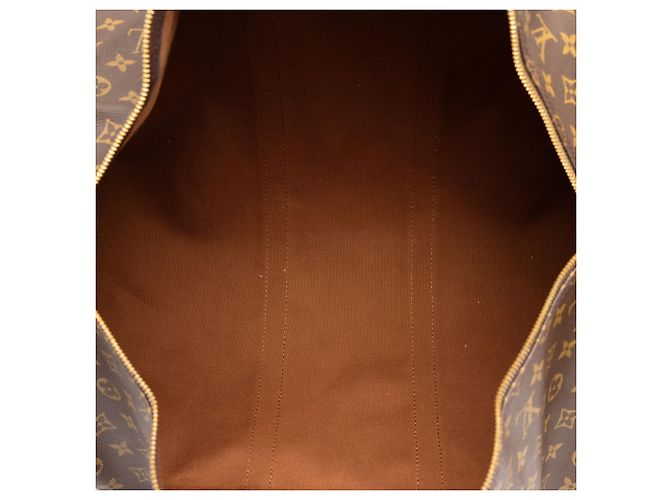 Borsa da viaggio Louis Vuitton Monogram Keepall Bandouliere 55 Marrone - vista 4