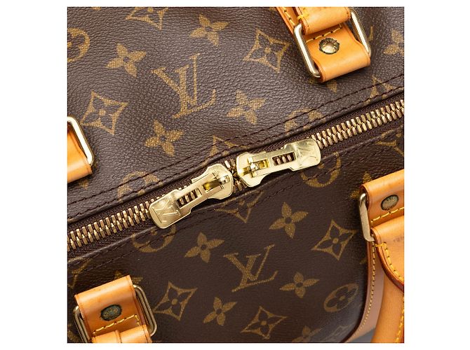 Borsa da viaggio Louis Vuitton Monogram Keepall Bandouliere 55 Marrone - vista 6