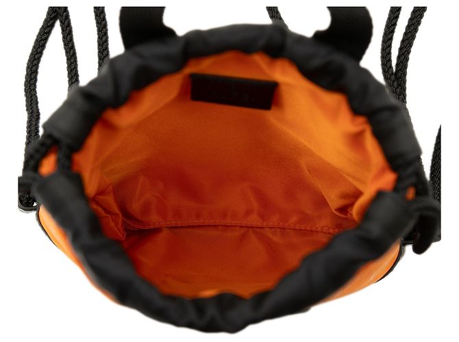 Orange Gucci GG Nylon Off The Grid Drawstring Backpack - view 4