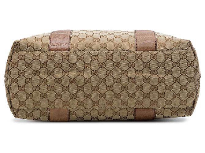 Gucci Medium GG Canvas Bamboo Libeccio Tote Beige - Ansicht 3