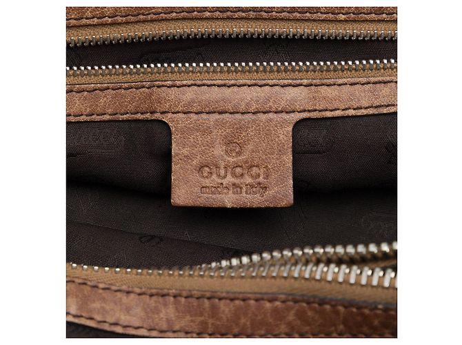 Gucci Medium GG Canvas Bamboo Libeccio Tote Beige - Ansicht 5
