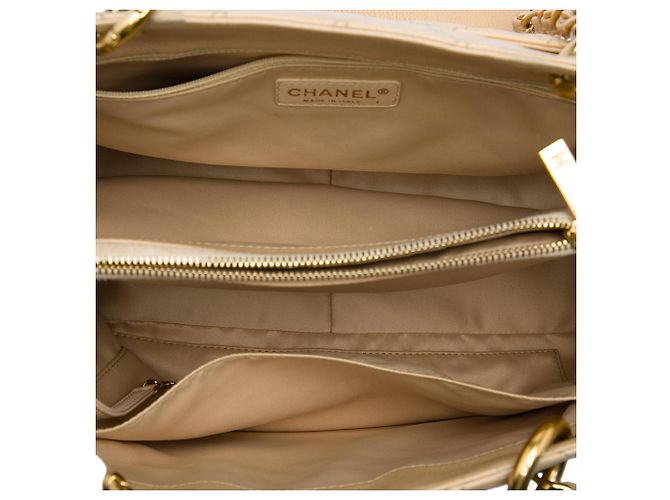 Borsa Tote Grand Shopping Chanel Caviar Marrone - vista 4