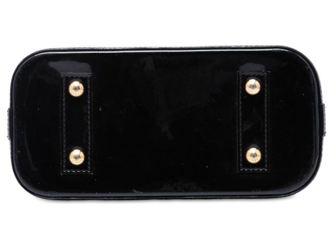 Borsa Satchel Louis Vuitton Monogram Vernis Alma BB Nera Nero - vista 3