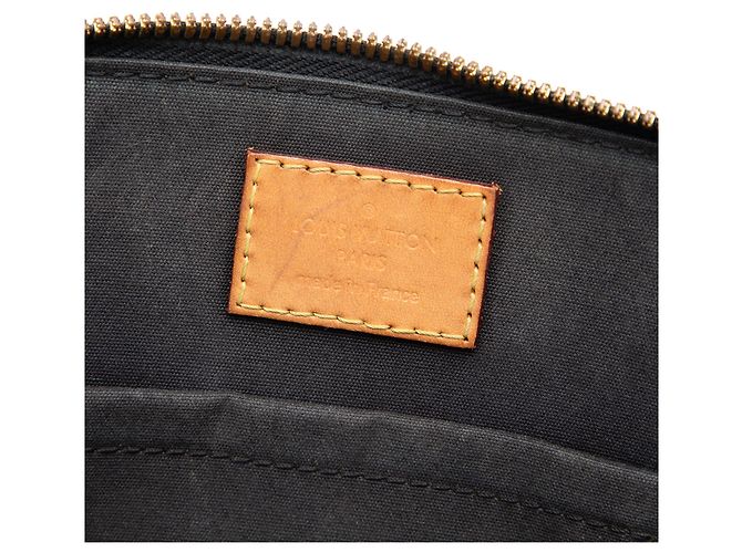 Borsa Satchel Louis Vuitton Monogram Vernis Alma BB Nera Nero - vista 5