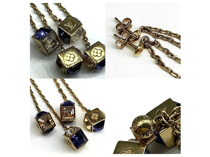 Louis Vuitton Boucle d'Oreilles Bandant Gamble Earrings D'oro - vista 3