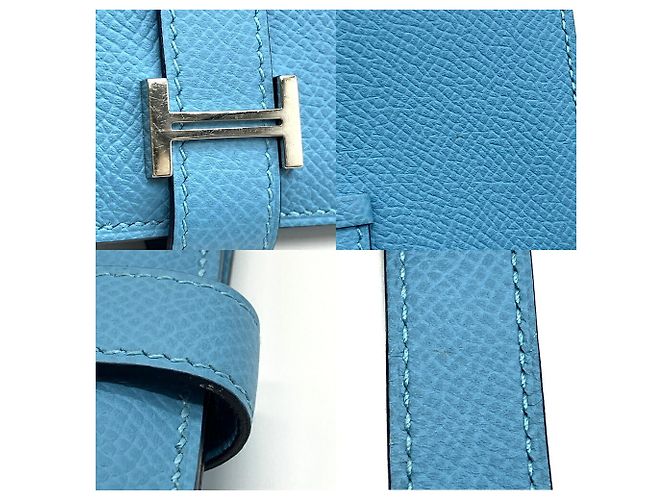 Hermès Hermes Bearn Card Case in Blue Epsom Leather - view 6
