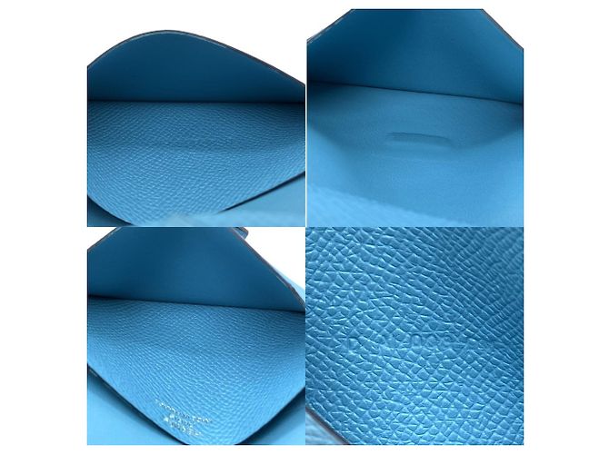 Hermès Hermes Bearn Card Case in Blue Epsom Leather - view 8