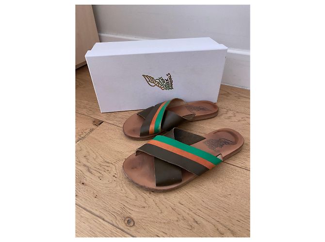 Sandali Ancient Greek Sandals kaki T.35 Cachi - vista 6