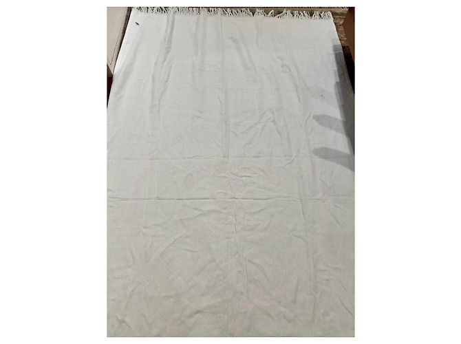 Toalla de baño Chanel azul y blanca de algodón logo CC - vista 2