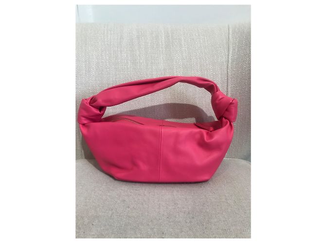 Borsa Bottega Veneta rosa Double Knotted - vista 2