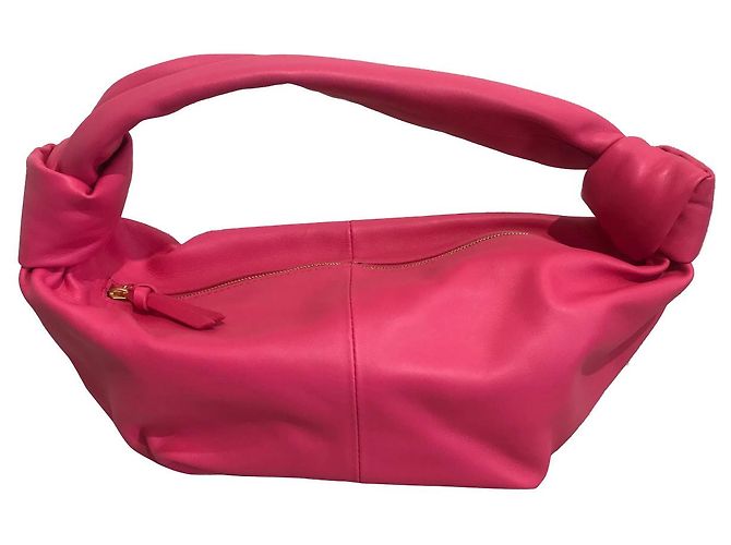 Borsa Bottega Veneta rosa Double Knotted - vista 9