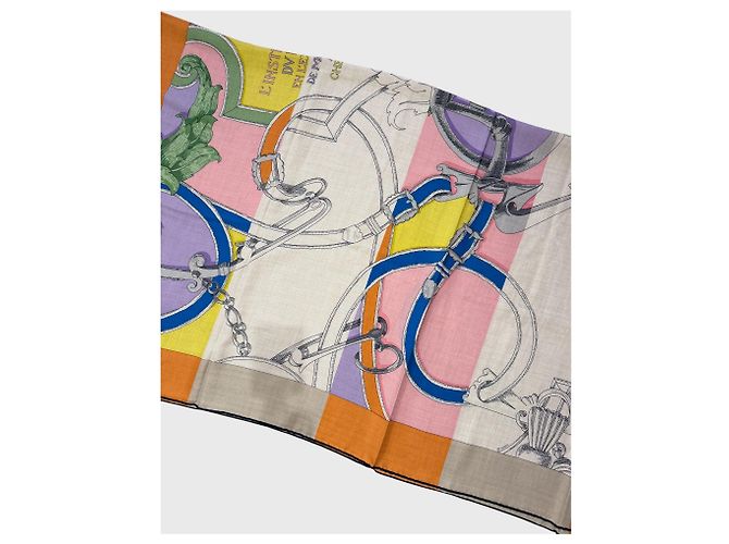 Sciarpa Hermès L'Instruction du Roy 140 Multicolore - vista 4