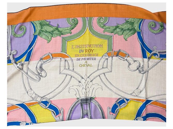 Sciarpa Hermès L'Instruction du Roy 140 Multicolore - vista 7