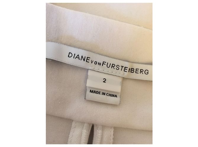 Vestido Diane Von Furstenberg blanco T.2 - vista 3