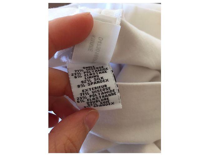 Vestido Diane Von Furstenberg blanco T.2 - vista 4