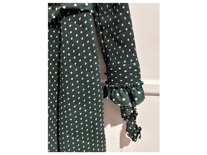Vêtements VETEMENTS Kleid Grün T.XS - Ansicht 11