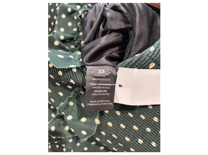 Vêtements VETEMENTS Kleid Grün T.XS - Ansicht 14