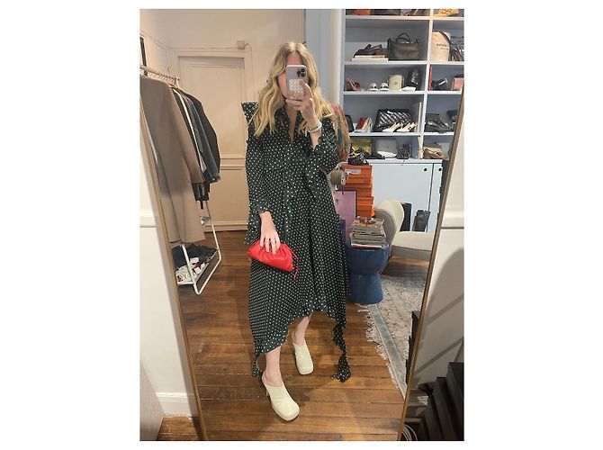 Vêtements VETEMENTS Kleid Grün T.XS - Ansicht 2