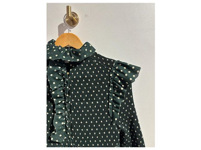 Vêtements VETEMENTS Kleid Grün T.XS - Ansicht 3