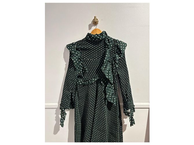 Vêtements VETEMENTS Kleid Grün T.XS - Ansicht 7