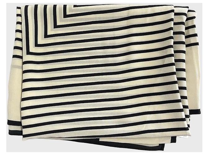 Totême Toteme Paréo-Tuch schwarz-weiß Beige - Ansicht 3