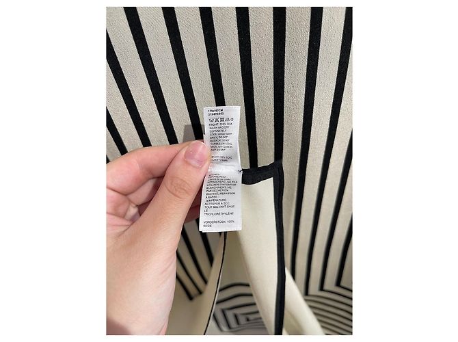 Totême Toteme Paréo-Tuch schwarz-weiß Beige - Ansicht 5