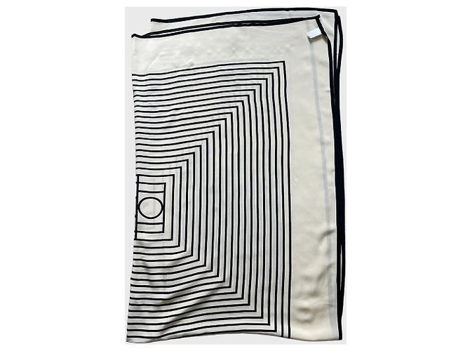 Totême Toteme Paréo-Tuch schwarz-weiß Beige - Ansicht 6