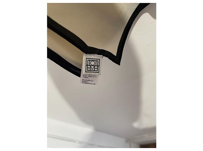 Totême Toteme Paréo-Tuch schwarz-weiß Beige - Ansicht 7