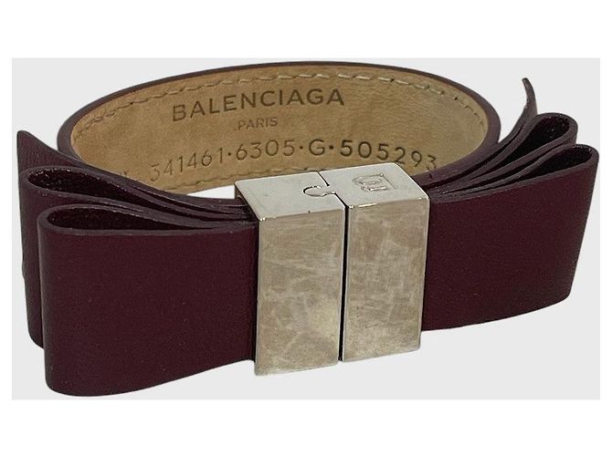 Bracciale Balenciaga bordeaux T.M Bordò - vista 2