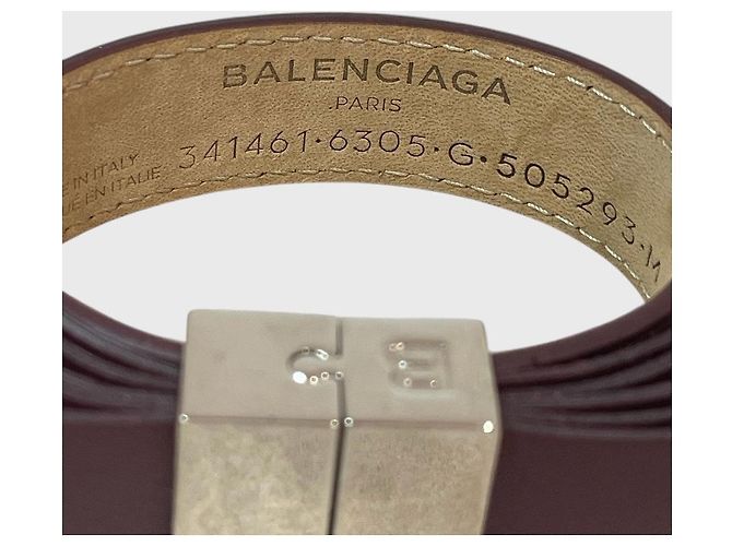 Bracciale Balenciaga bordeaux T.M Bordò - vista 4
