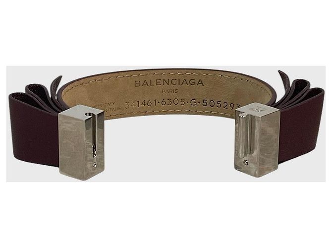 Bracciale Balenciaga bordeaux T.M Bordò - vista 7