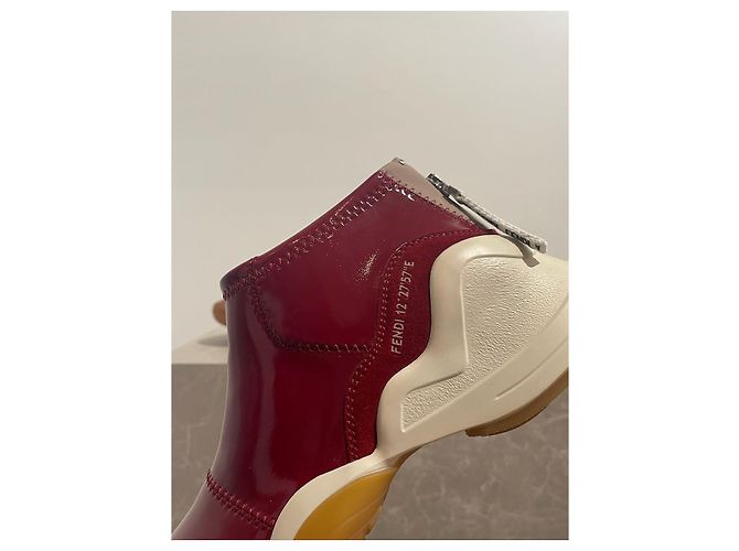 Sneakers Fendi rosse T.40 Rosso - vista 4